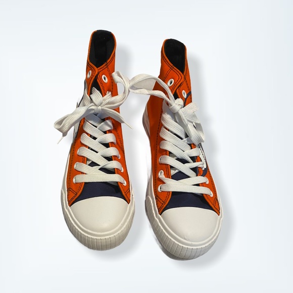 NFL DENVER BRONCOS HIGH TOP BIG LOGO CANVAS SHOES - Picture 10 of 12